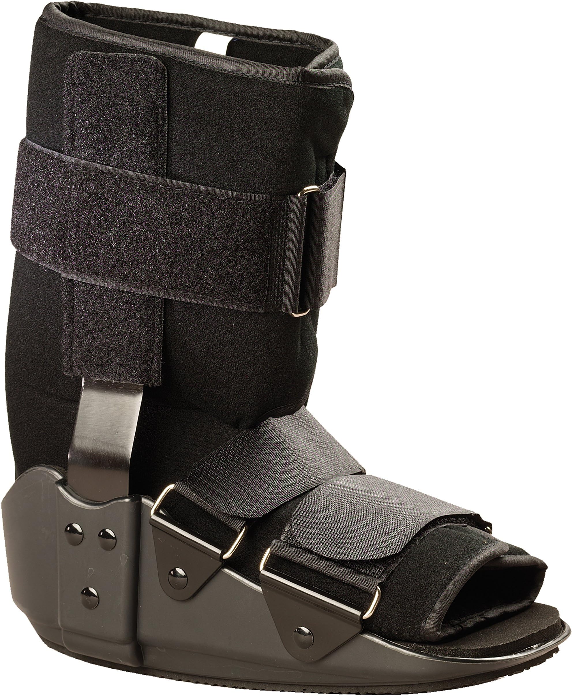 OTCShort Leg Cast Low Top Walker Boot, Black, Small/Short