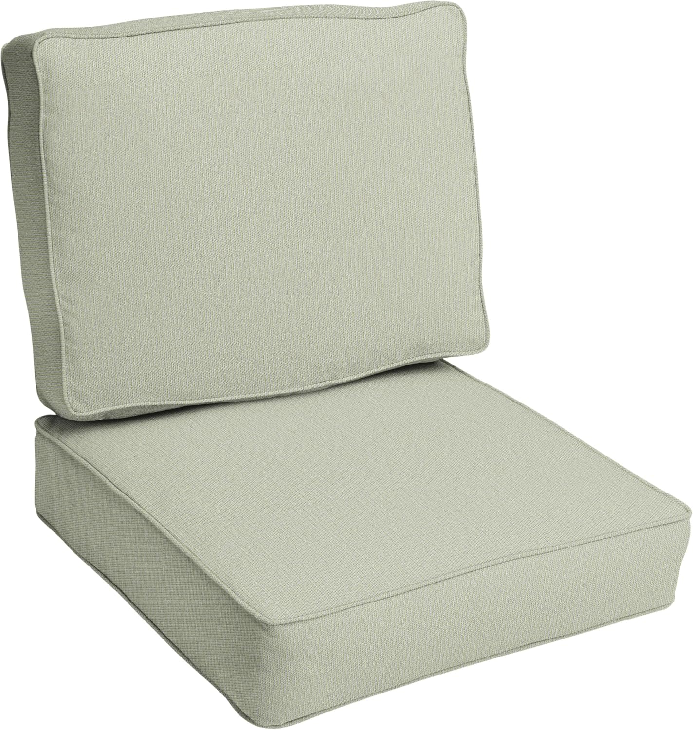 Sorra Home 22 in x 4 Set-Corded Cushion, Standard, Green 4 Pound