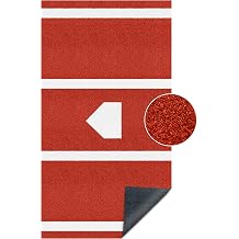 ZivPlay 12x6 ft Baseball Hitting Mat Turf Baseball Batting Mat with Batters Box and Home Plate Mat for Outdoor Batting Cage and Stance Practice