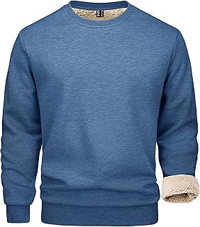 Sponsored You’re seeing this ad based on the product’s relevance to your search query.Learn more about this advertisement Magcomsen Men's Winter Sweatshirt, Fleece Pullover, Lined Sports Jumper, Warm Long Sleeve Shirt with Round Neck