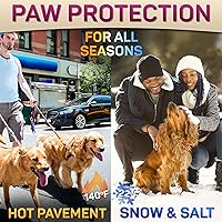 Vista 7 de Bálsamo para patas de perro para patas secas y agrietadas, hidratante seguro para lamer y cera orgánica para patas con aloe y vitamina E, pavimento