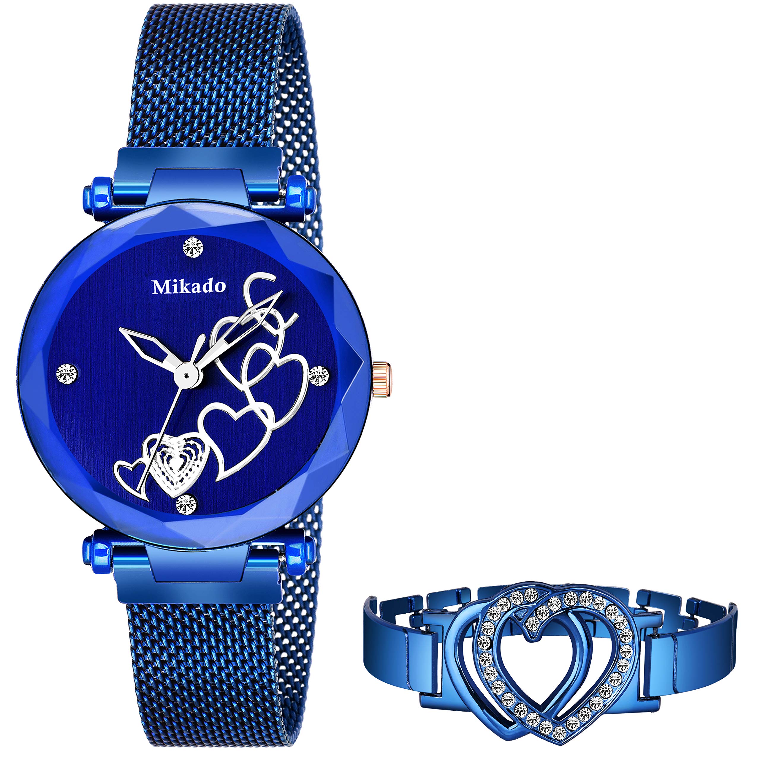 Mikado Analogue Blue Dial Womens Watch (Blue Dial Blue Colored Strap) (B085W3XFW4) Amazon Price History, Amazon Price Tracker