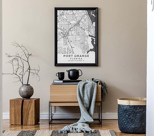 Miniatura 7 de Mapa de Port Orange, Florida, Light 2 (12x16)