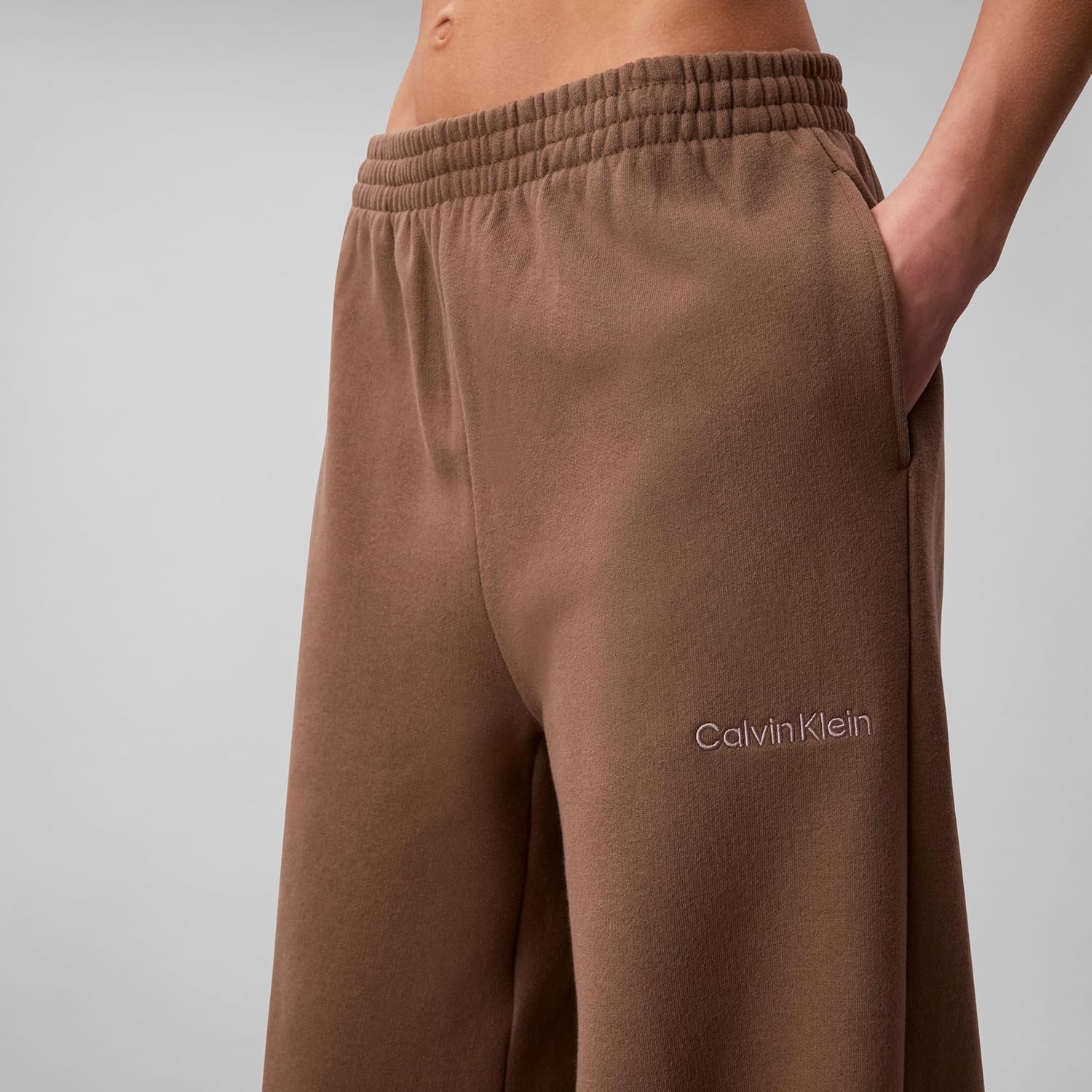 Calvin Klein Women's Brushed French Terry Straight Leg Joggers