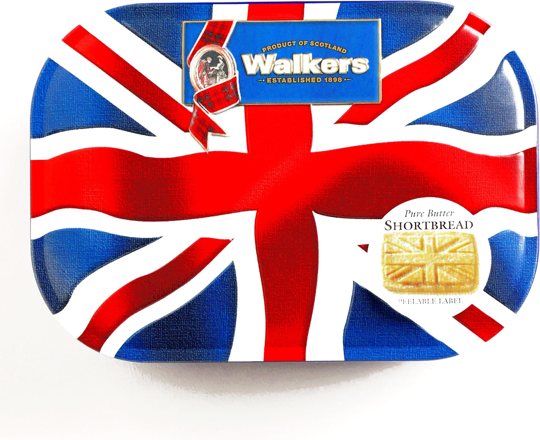 Walkers Shortbread Union Jack Cookie Tin 4.2 ounce each, Traditional Butter Shortbread Cookies from the Scottish Highlands, Quality Ingredients, No Artificial Flavors