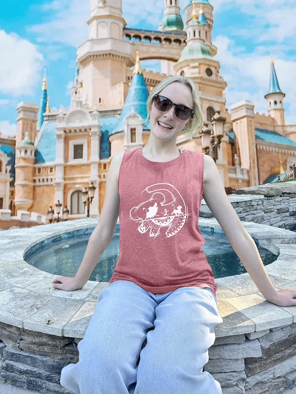 MNLYBABY Magical Tank Tops Women Magic Kingdom Tank Fairy Castle Tshirt Girls Trip Tee Family Vacation Shirt Tops - Image 4