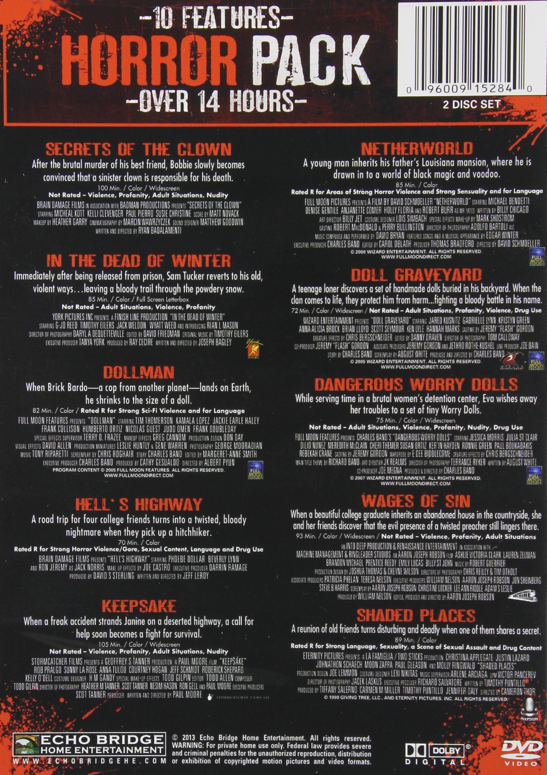 10-Film Horror Pack 3