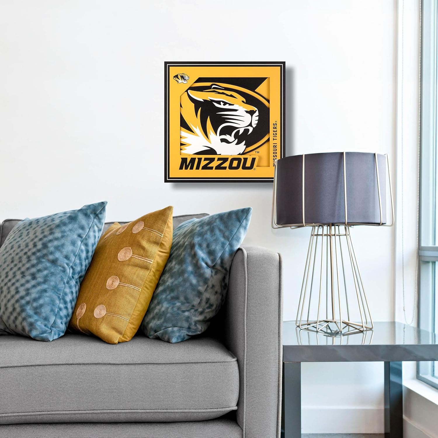 YouTheFan NCAA Missouri Tigers 3D Logo Series Wall Art - 12x12 - Image 2