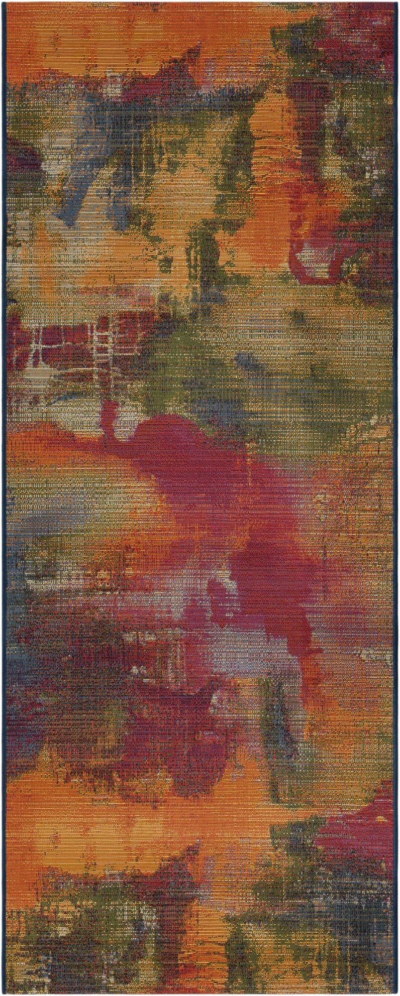 Unique Loom Outdoor Modern Collection Area Rug - Azera (2' 7