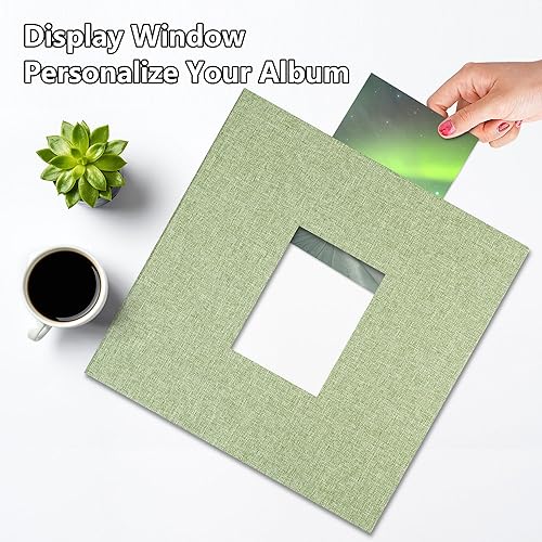 Vista 66 de Álbum de fotos de 4 x 6 pulgadas, 100 bolsillos, álbumes de fotos con cubierta de lino, álbumes de fotos para familia, boda, bebé, libro de fotos