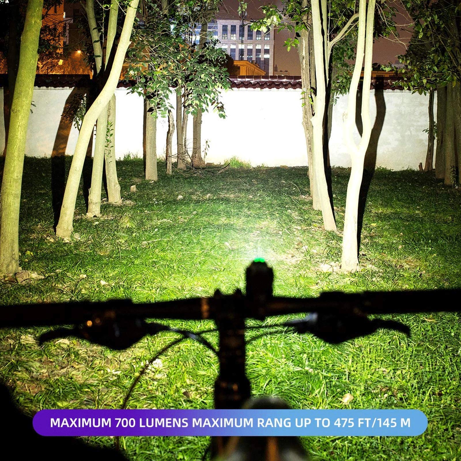 Fietsverlichtingsset, USB Oplaadbare, 700 Lumen Fiets Koplamp En Achterlicht, 6 Licht Modi, eenvoudig Te Installeren Voor Fits All Fiets