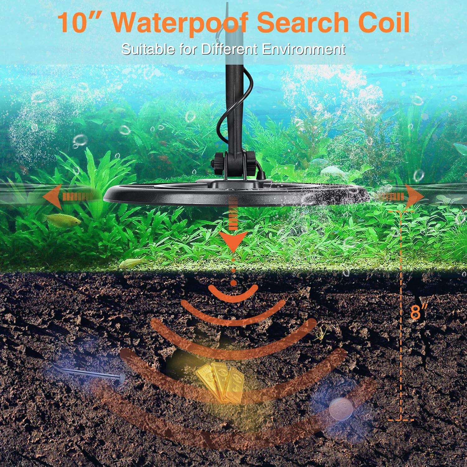 Blасk Frіdау - 50% оƒƒ SUNPOW Metal Detector for Adults & Kids, High Accuracy Metal Detector, LCD Display with Adjustable Light, Pinpoint Function & DISC Mode, 10 Inch Waterproof Search Coil, Multiple Audio Prompts
