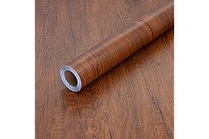 Peel and Stick Brown Wood Grain Contact Paper | Self-Adhesive Wooden Design...