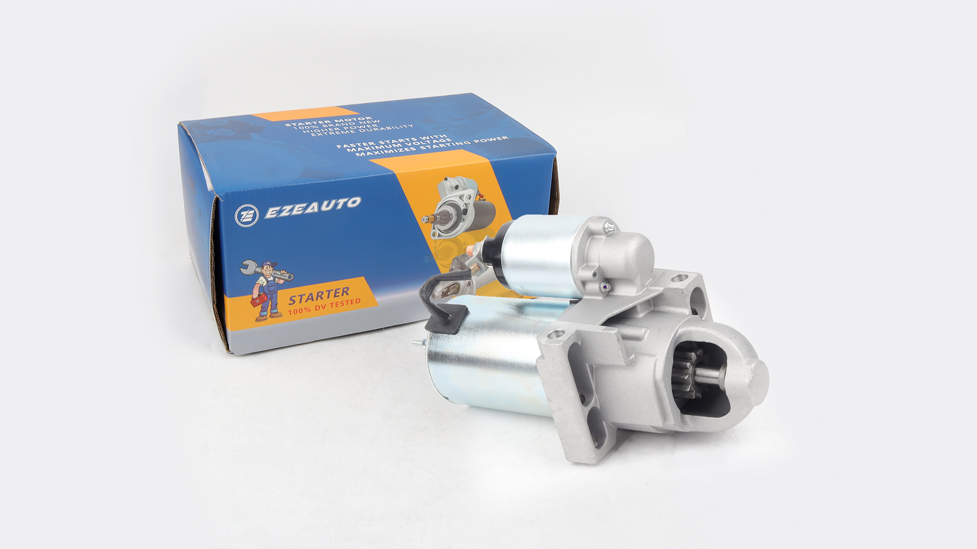 Image of Ezexpreze 6449 New Starter Compatible with GMC Chevy Truck Van Medium Duty Compatible with OEM Delco PG260 1500 2500 3500 10465578, 19136219, 9000879