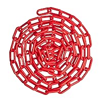 Vista 13 de US Weight (Fabricado en Estados Unidos) Cadena de seguridad de plástico blanco de 2 pulgadas x 100 pies. Tecnología resistente a los rayos UV