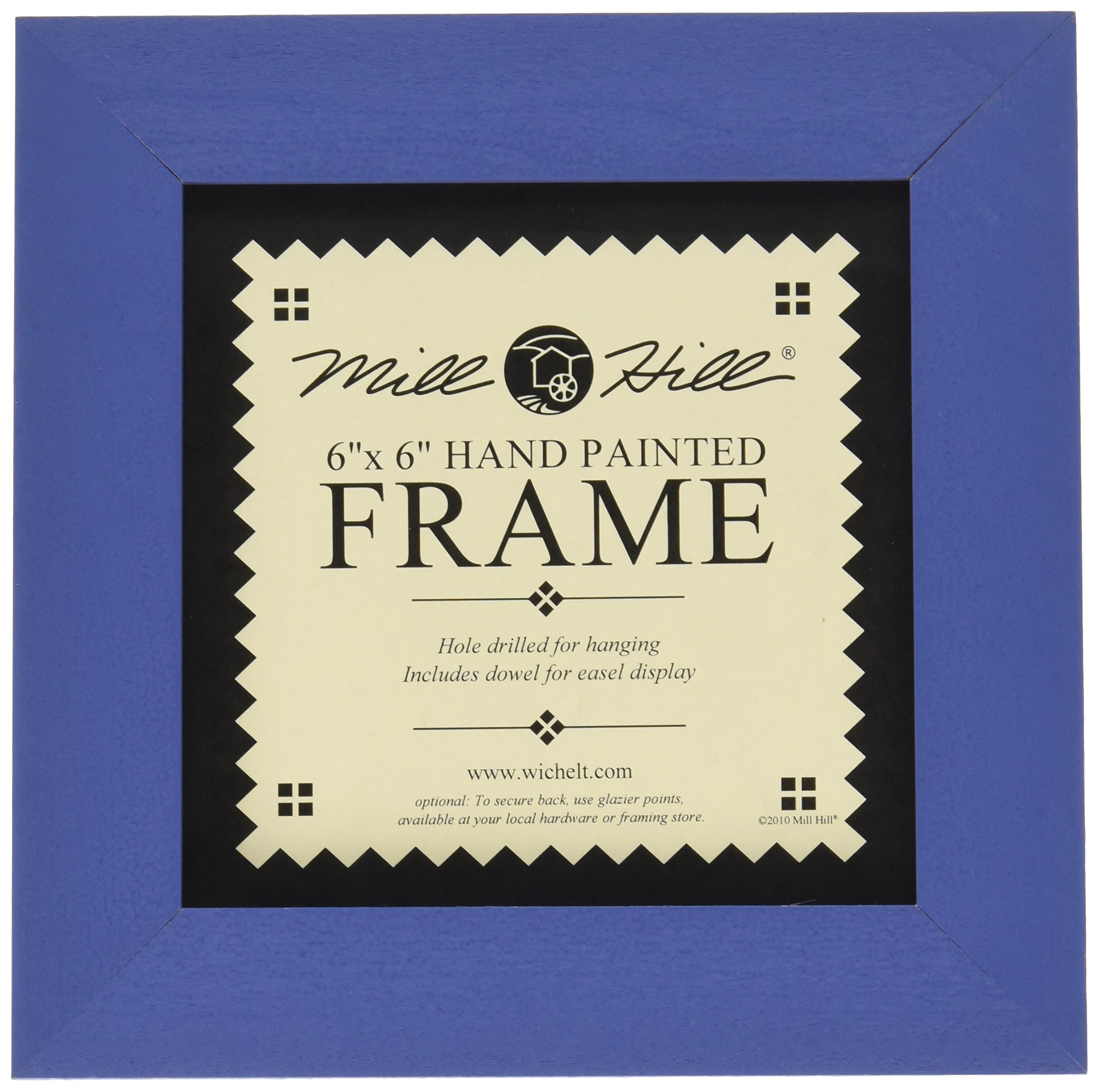 Mill Hill Wooden Frame, 6 by 6-Inch, Matte Periwinkle-image-49