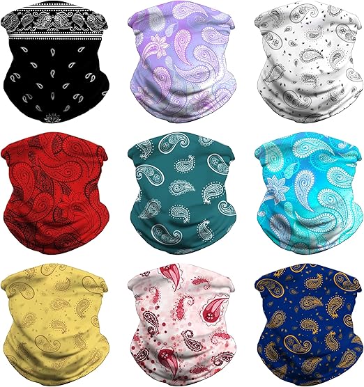 Neck Gaiter Face Cover - Sun Protection Mask Balaclava for Men and Women