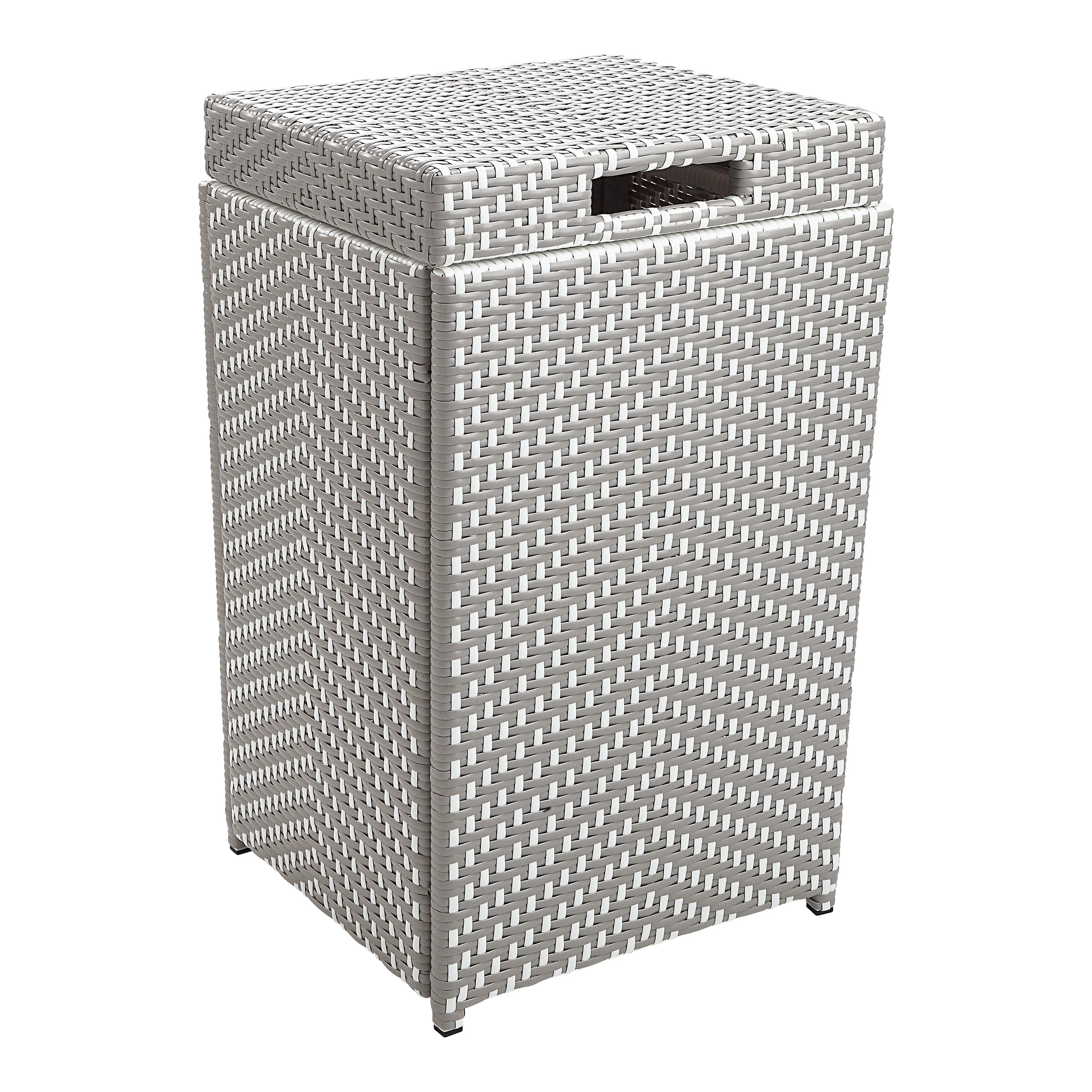 Cubo de basura de mimbre resistente a todo tipo de clima Greemotion Azur 8