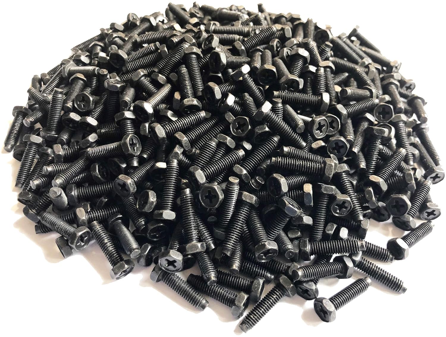 Amazon.com: 10-32 Pilot Point Rack Hex Mount Screws 500 Pack - USA Made ...