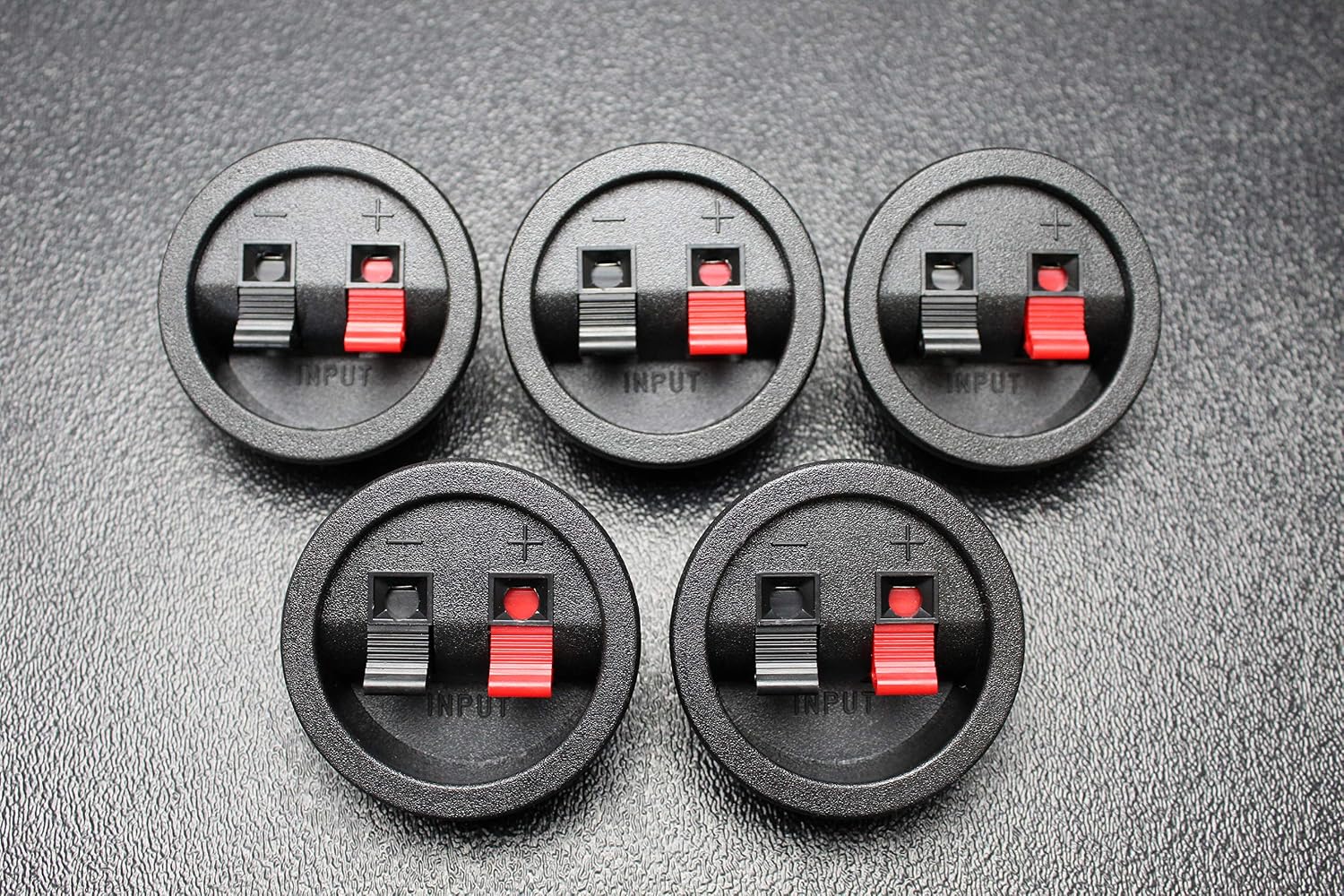 Amazon.com: (5) PCS Circle Speaker Jack Terminal Cup Compression ...