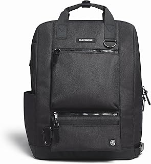 Cleverpup Porter 2-in-1 Dog Gear Travel Backpack - 10 Pockets, Graphite | Dog travel bag, zip-off treat pouch, leash clip, durable, waterproof pockets, water bottle holder, weekend, hiking, camping