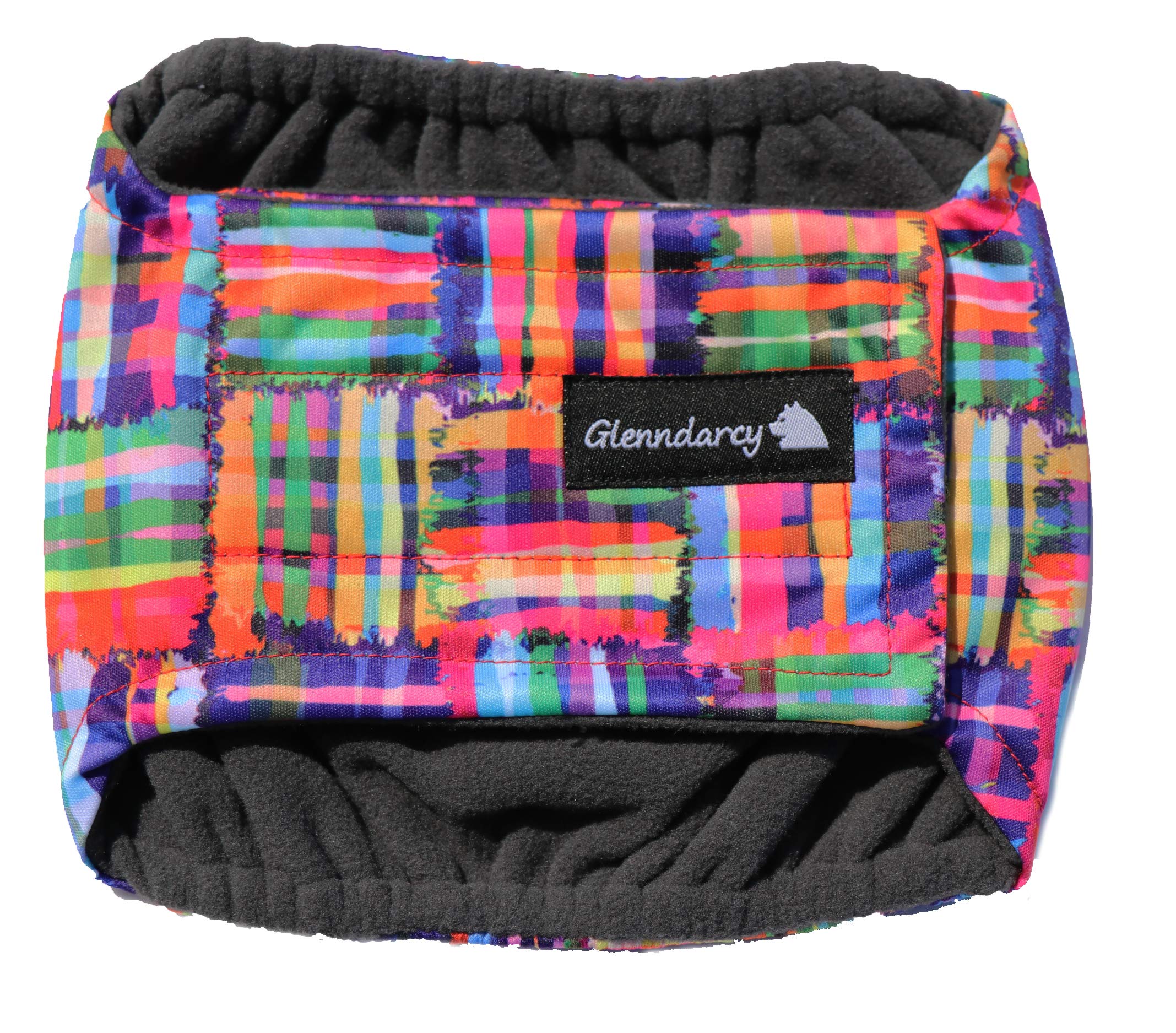 Glenndarcy Male Dog Belly Band - Urine Incontinence (Small Band & 2 Washable pads, Patchwork)
