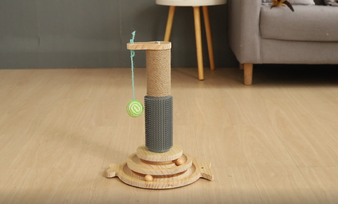 Giocattolo 5 In 1 Per Gatti Marchul - Graffiatoio, Palla, Piuma E Massaggiatore - Foto 9