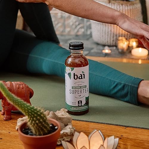 Miniatura 26 de Bai Té helado, Tanzania Lemon, superté con infusión de antioxidantes, elaborado con té real (té negro, té blanco), botellas de 18 onzas líquidas