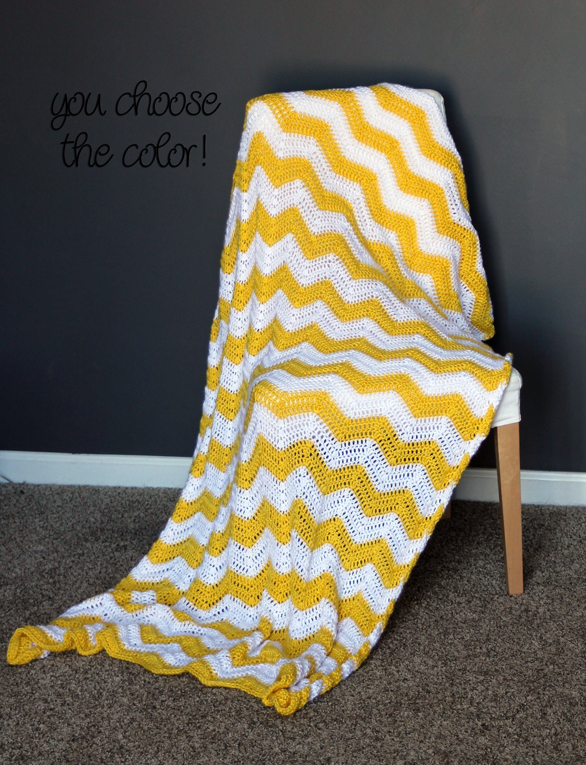 Zig Zag Crochet Afghan Crochet For Beginners