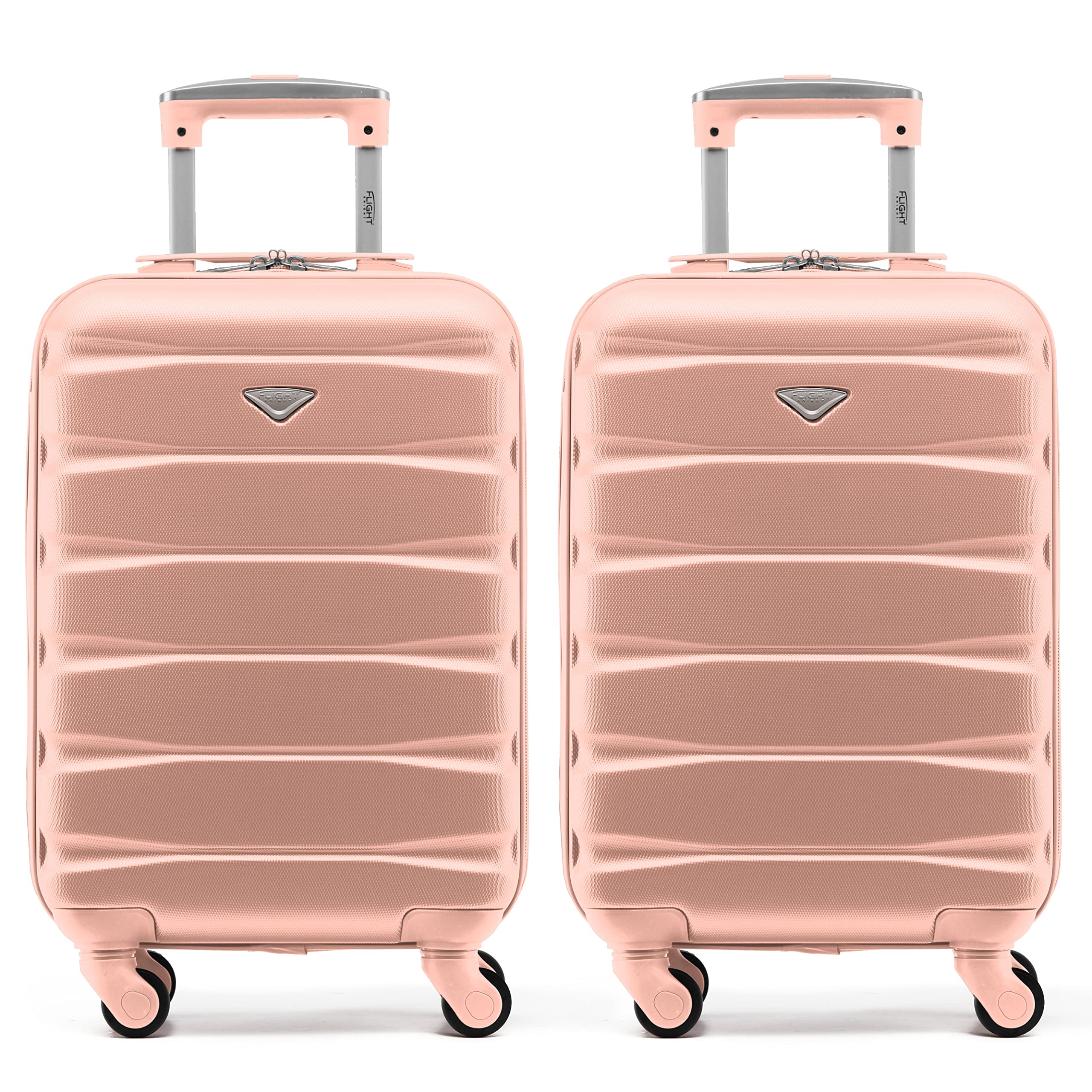 Flight Knight Suitcase Set of 2 Lightweight 4 Wheel ABS Hard Case Cabin Carry On Hand Luggage Approved for Over 100 Airlines Including easyJet, British Airways, Ryanair & Many More 55x35x20cm — view 154
