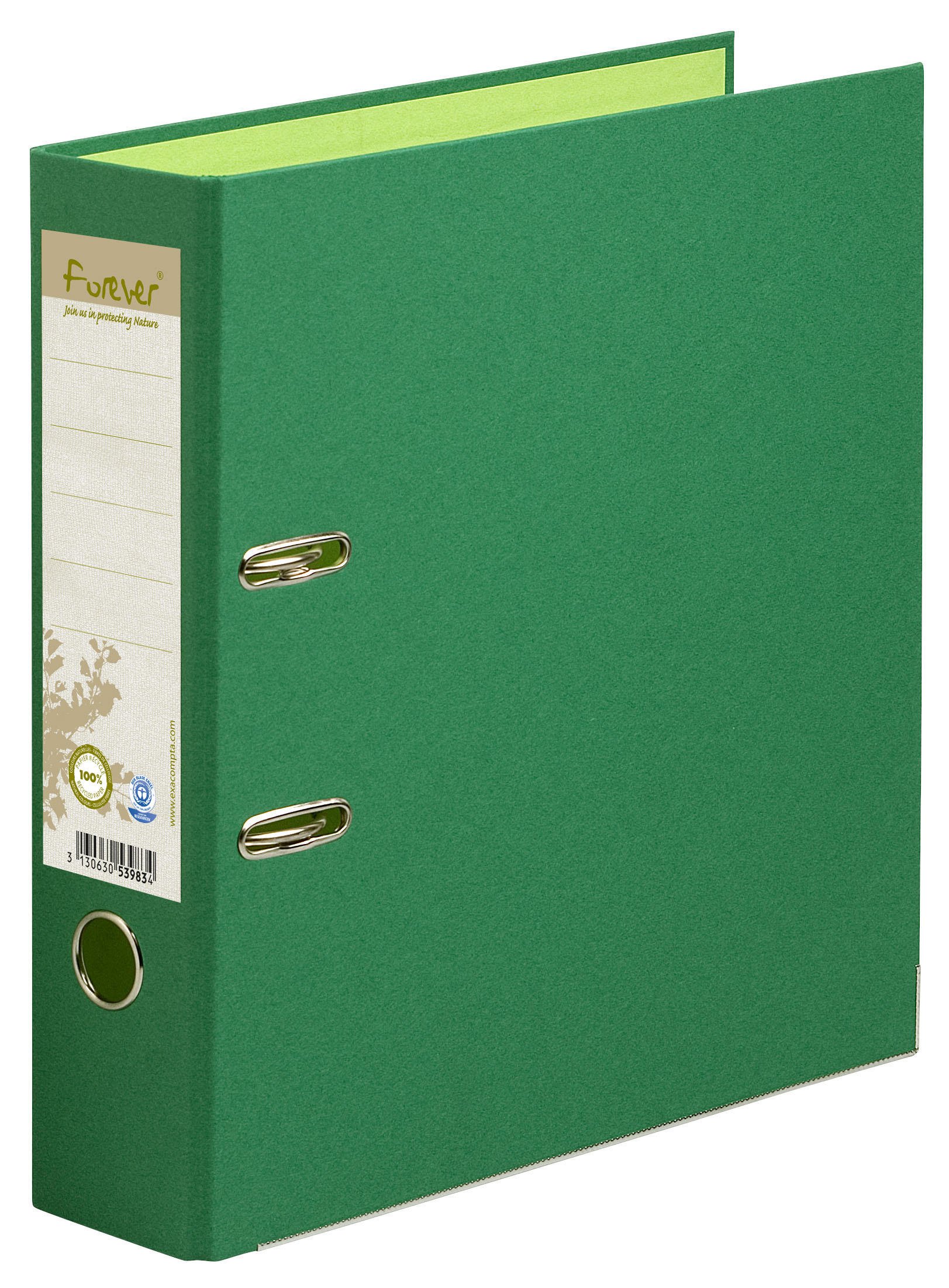 Exacompta Forever Prem'touch Lever Arch Folder A4 Green