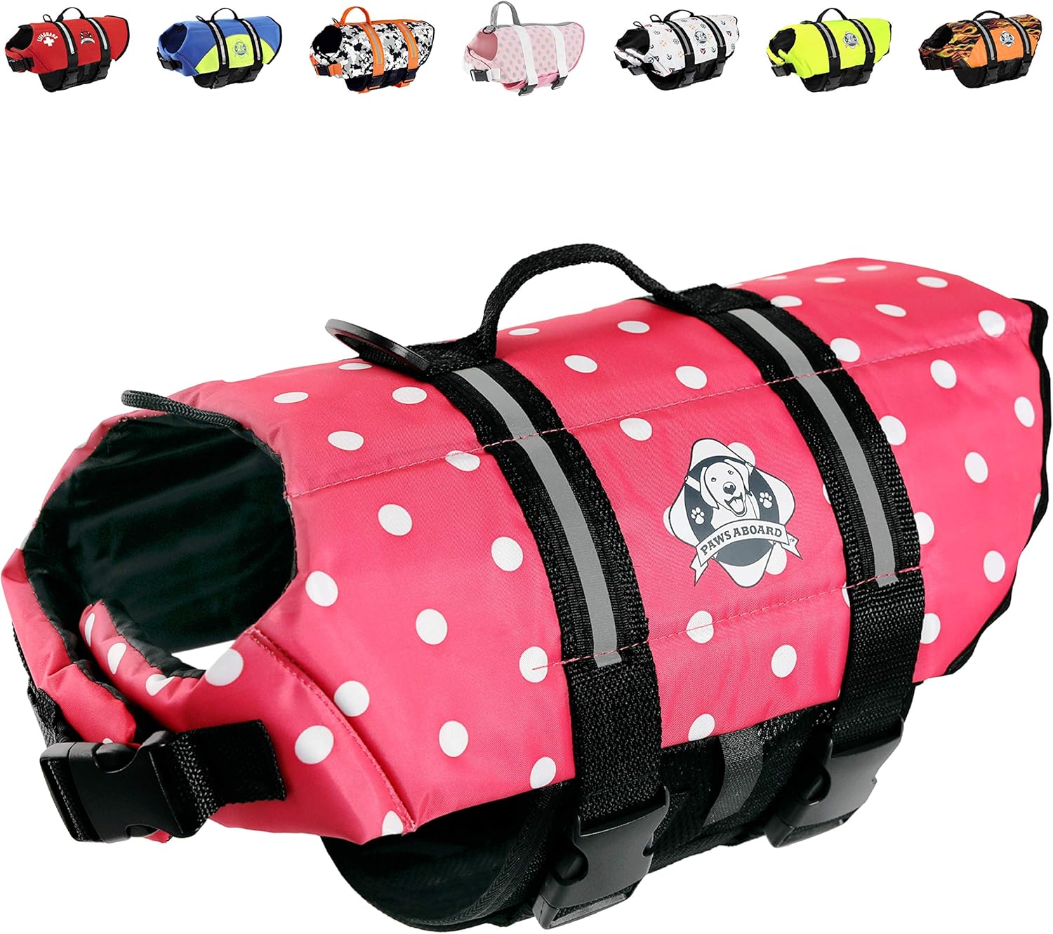 Paws Aboard Dog Life Jacket, Neoprene Dog Life Vest for