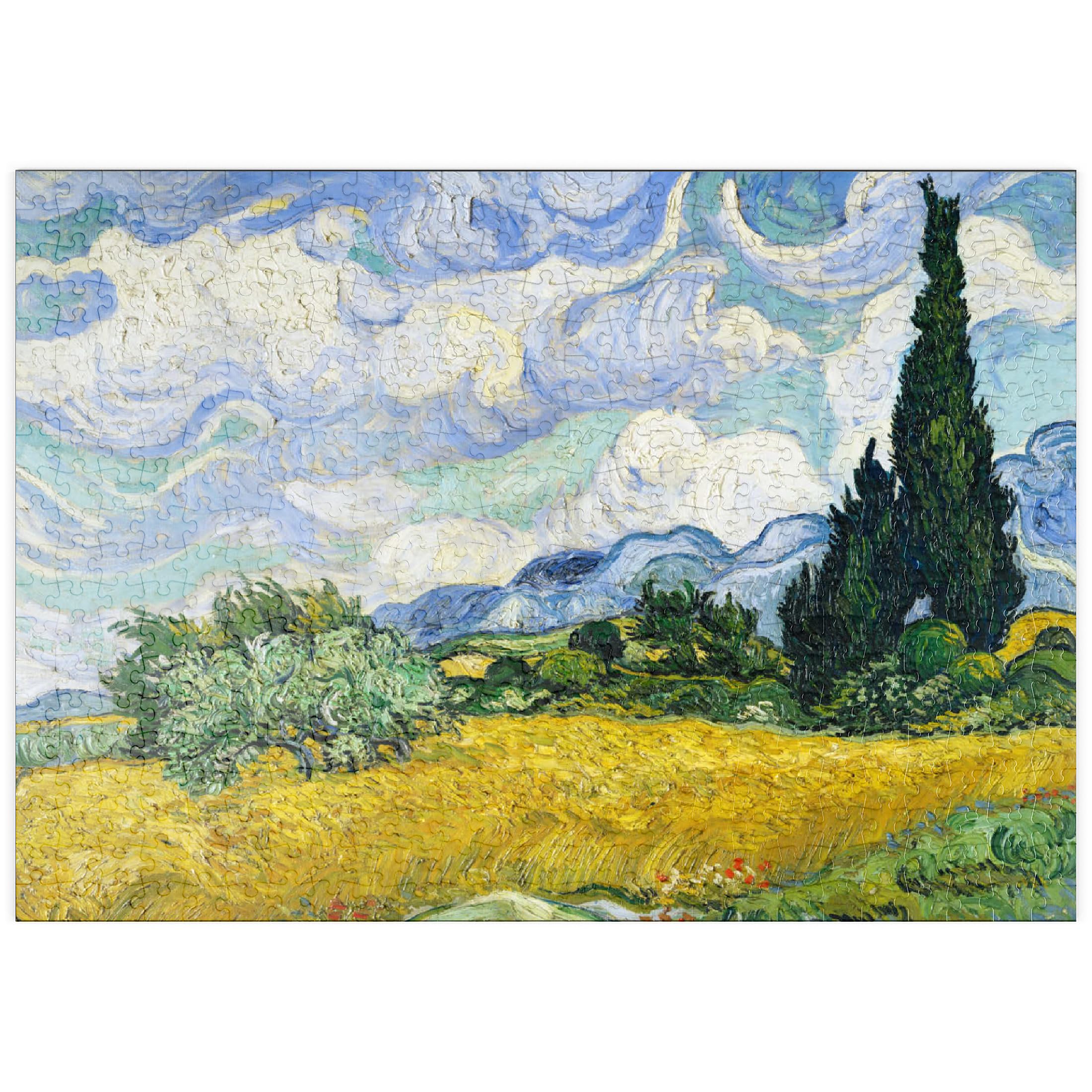 Wheat Field With Cypresses (1889) By Vincent Van Gogh - Premium 500 pieces Puzzle - MyPuzzle special collection from pyornis