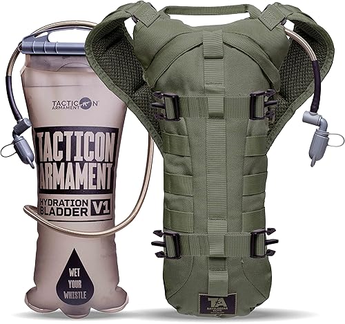 TACTICON Hydropack Elite - Paquete táctico de hidratación corporal desnudo, empresa propiedad de veteranos de combate Fuente de agua para todo el