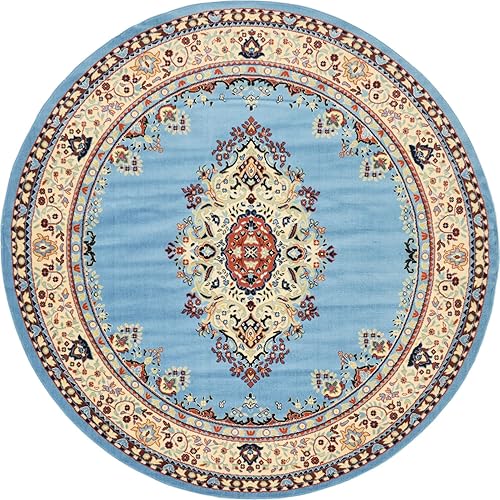 Vista 73 de Unique Loom Reza Collection- Alfombra, Polipropileno, Marrón Marrón/ marfil