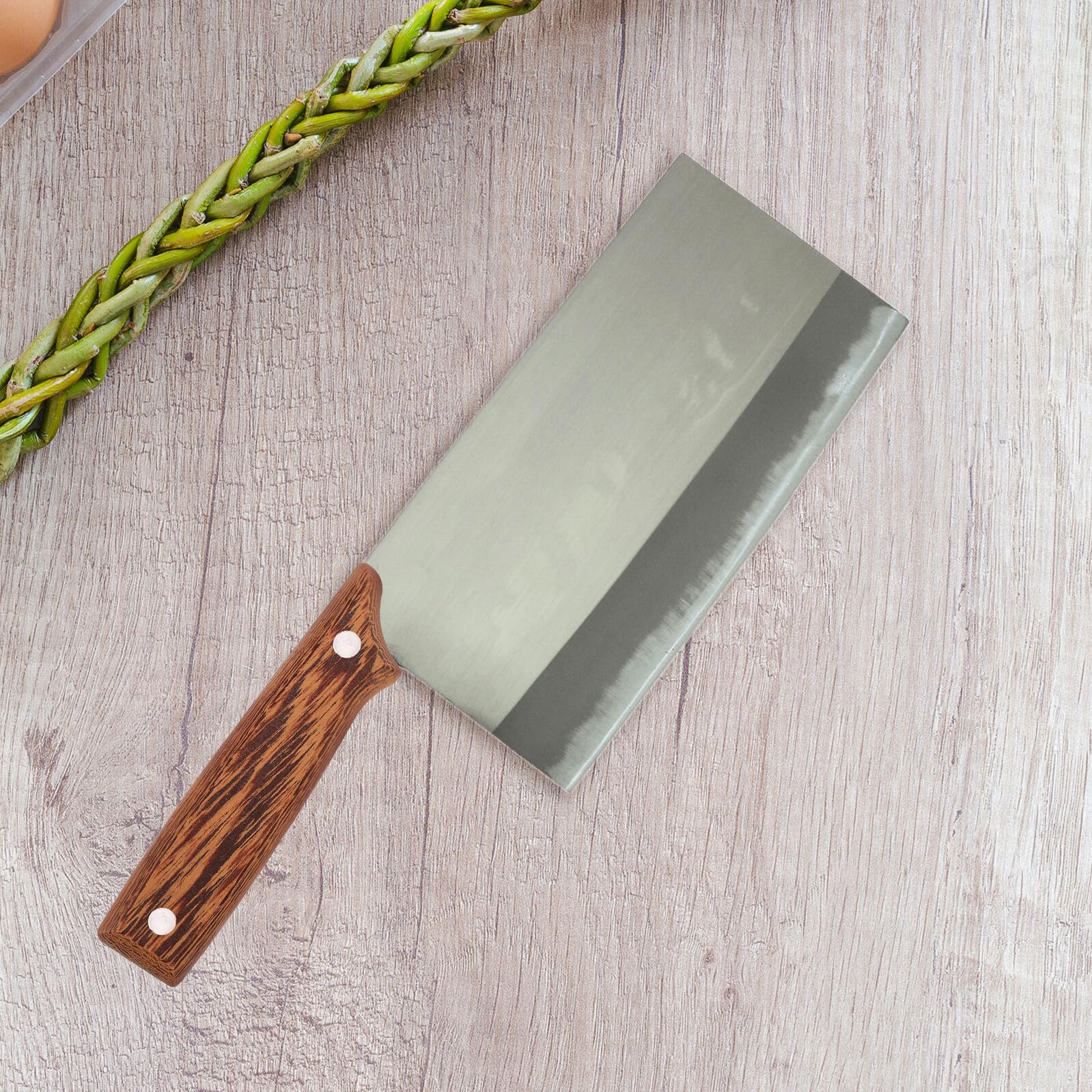 LIFKOME Manici per Coltelli da Cucina 2 Pezzi in Legno Marrone Ergonomico Antiscivolo