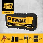 DeWalt DXAELJ16 Démarreur de Batterie 1600 Ampères de Pointe avec Station de Charge USB