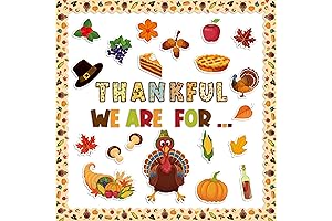 97-Piece Thanksgiving Autumn Bulletin Board Decor for Your Classroom