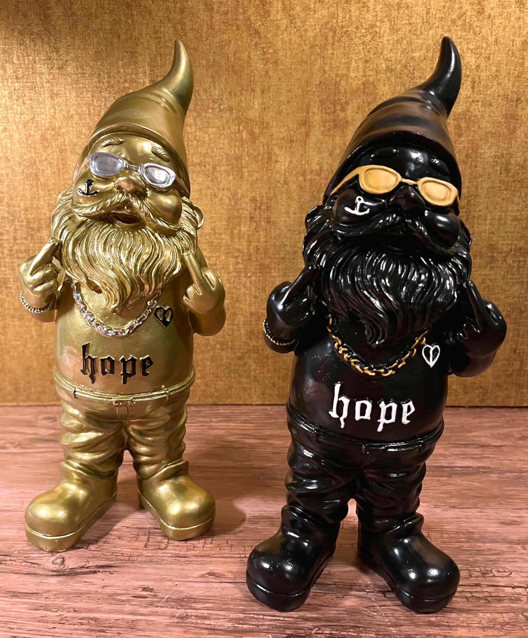 Gnomo Da Giardino Bianco Con Dito Medio