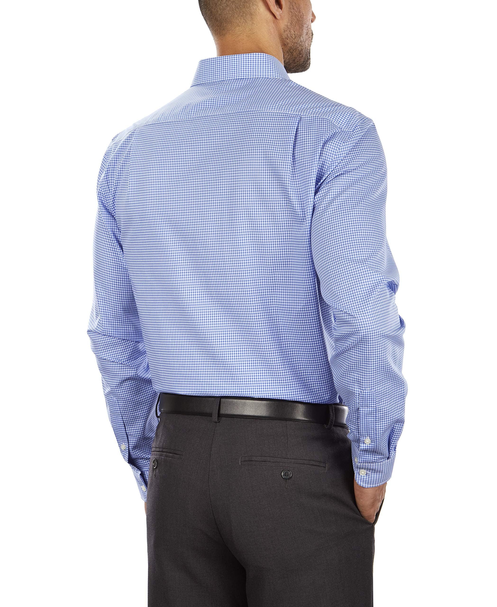 Tommy Hilfiger Dress Shirt Slim Fit Non Iron Gingham Camisa de Vestir Hombre (Pack de 1)