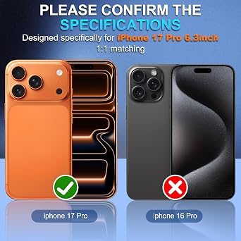 Diruite Camera Lens Protector for iPhone 17 Pro Camera Protector