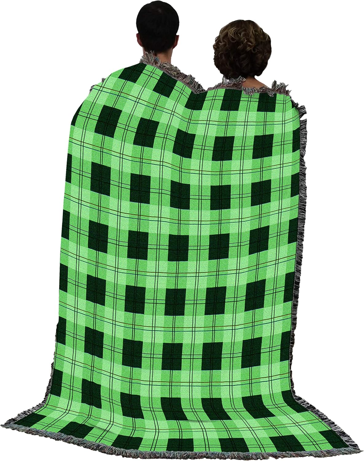 Pure Country Weavers Gooseberry Plaid Blanket - Gift Tapestry Throw Woven from Cotton - Made in The USA (72x54)