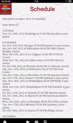 Cleveland Basketball News(Kindle Tablet Edition)