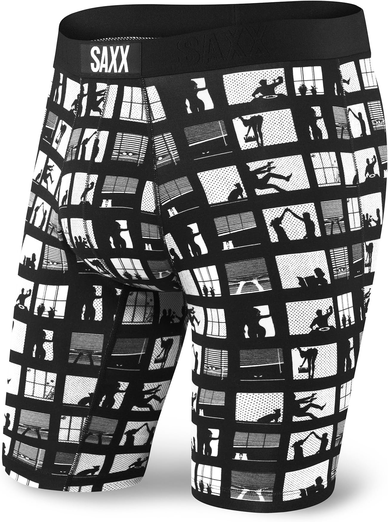 Saxx Underwear Men's Vibe Long Leg Modern Fit Rear Window X-Large