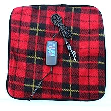 Trillium Worldwide Car Cozy 2 12-Volt Heated Mini Travel Pad, Red Plaid, 16 x 16, (TWI-2202)