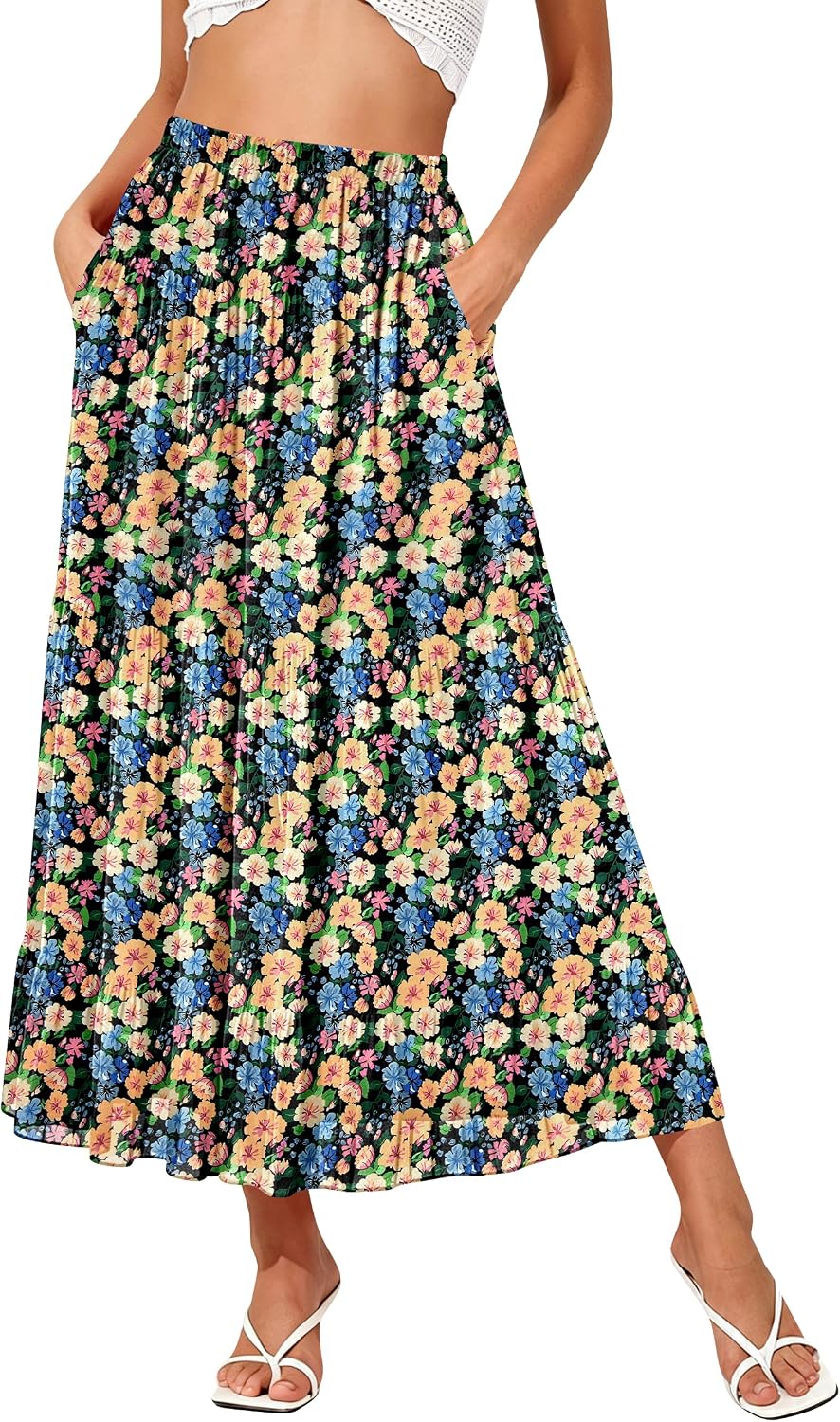 Black Yellow Floral