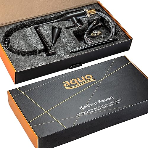 Miniatura 4 de aquo Grifo de cocina este grifo de fregadero de 18 pulgadas de altura fácil de instalar se adapta a una variedad de encimeras de cocina, evitando