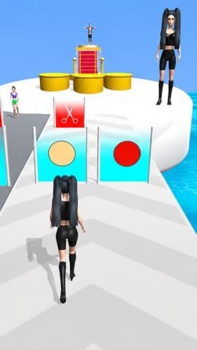 Construisez un jeu d'habillage de reine de la mode: construisez une tenue de défi de relooking de mode sur les podiums de la reine, courez la course 3d - queen construisez une bataille de mode – vue 3