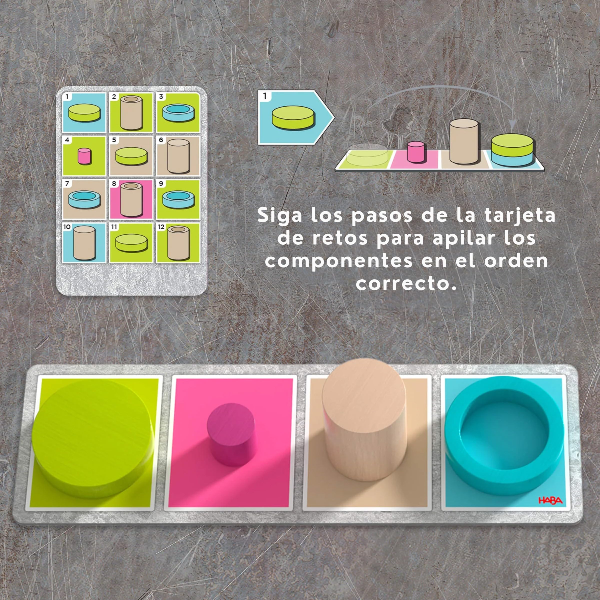 HABA 2011822005 - Fast Factory, Juego Familiar de Mesa de lógica constructiva. Más 8 años