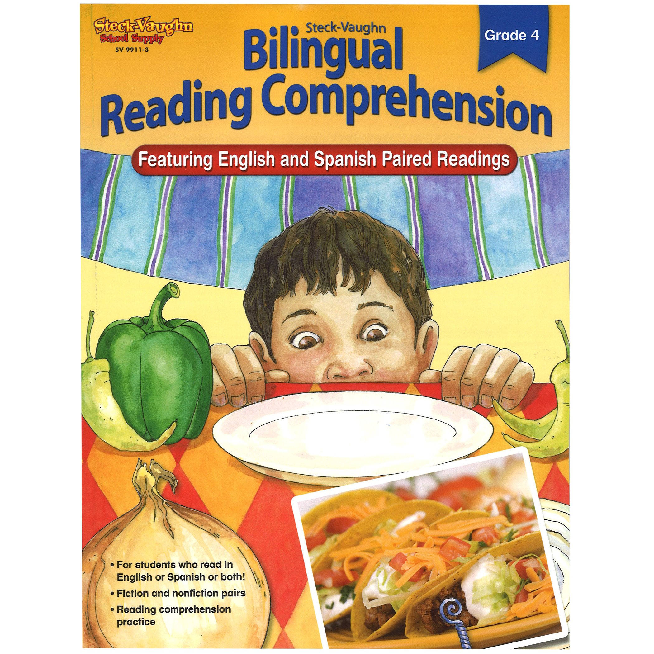 Steck-Vaughn Bilingual Reading Comprehension Grade 4 (English and Spanish Edition)
